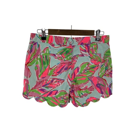 Lilly Pulitzer The Buttercup Short Multicolor Floral Scalloped Hem Size 2 - Picture 4 of 11